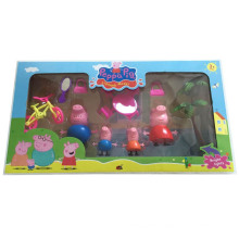 Popular Cartoon of Pink Pig Family Toys for Kids